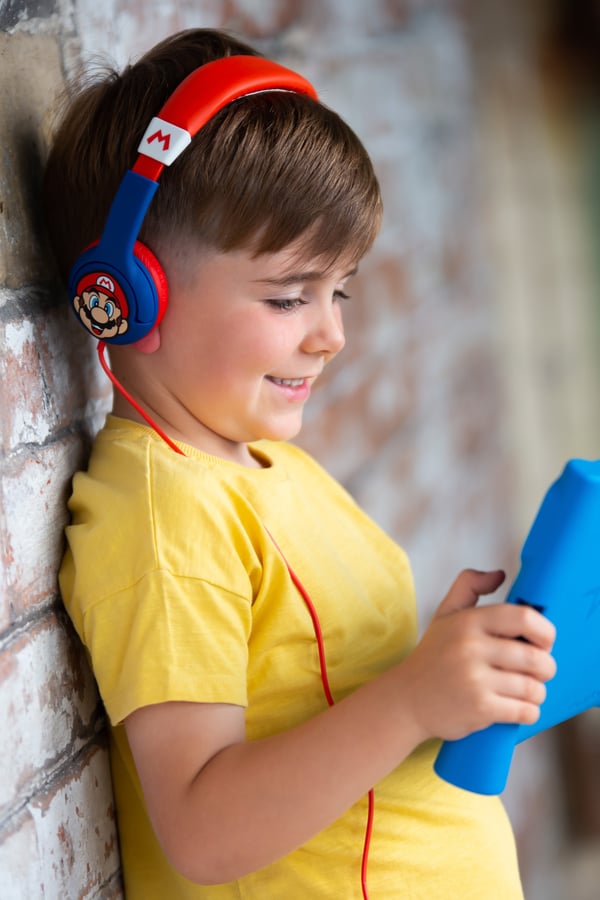 OTL Technologies Super Mario Blue Hörlurar Kabel Huvudband Musik Multifärg