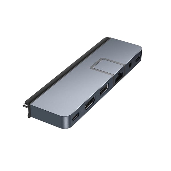 HYPER DUO PRO 7-in-2 USB-C Hub USB Type-C 104 Mbit/s Grå