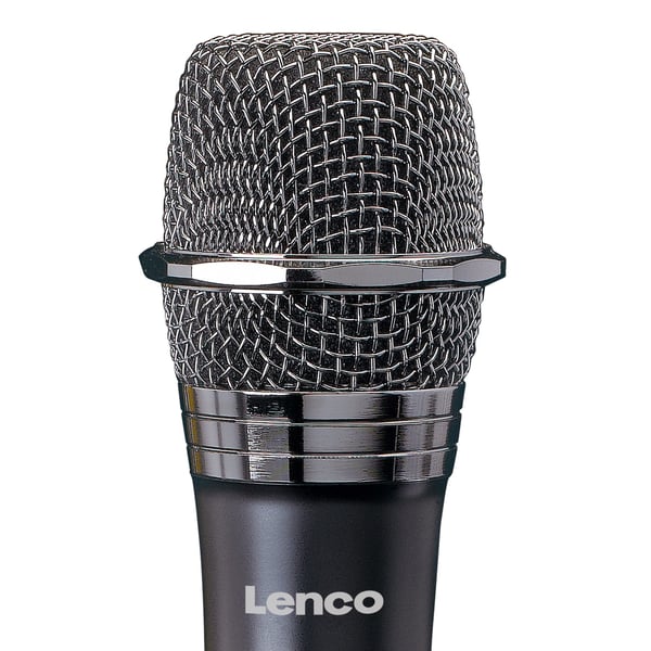 Miniatyrbild 3 av 7: Lenco MCW-011BK mikrofoner Svart Scenmikrofon