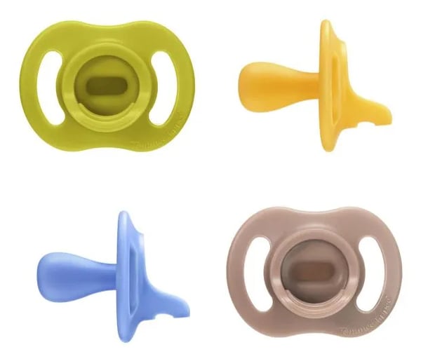 Tommee Tippee 5010415336149 babysut Klassisk babysut Symmetrisk Silikone Blå, Brun, Grøn, Gul