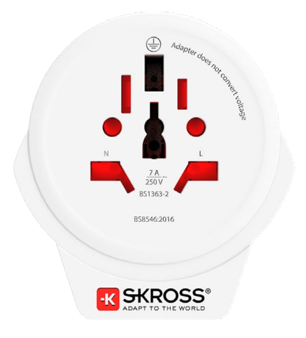 Miniatyrbillede 1 af 3: Skross 1.500267 strømstik adapter Type G (UK) Universel Hvid