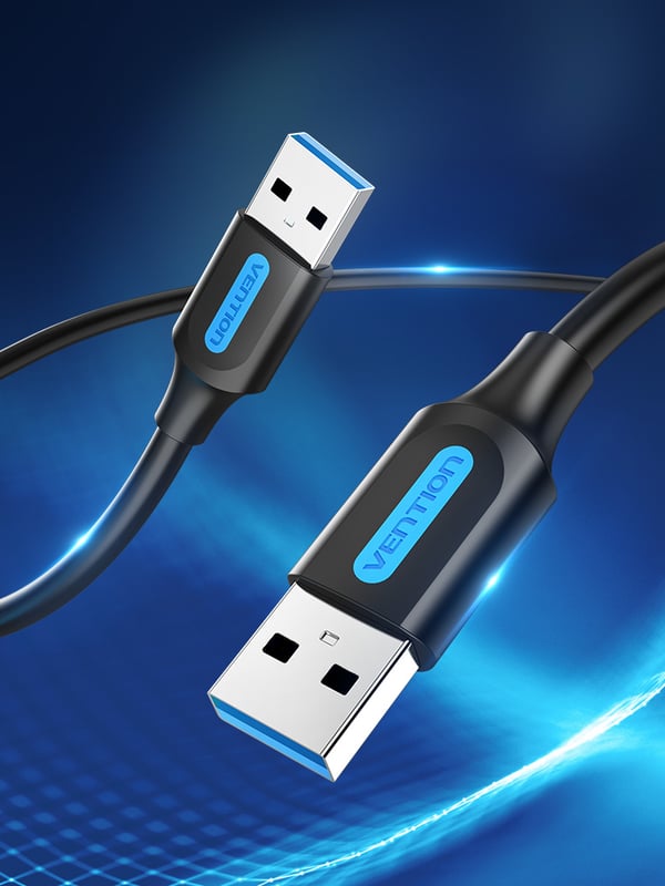 Vention CONBD USB-kablar USB 3.2 Gen 1 (3.1 Gen 1) 0,5 m USB A 5 Gbit/s Svart