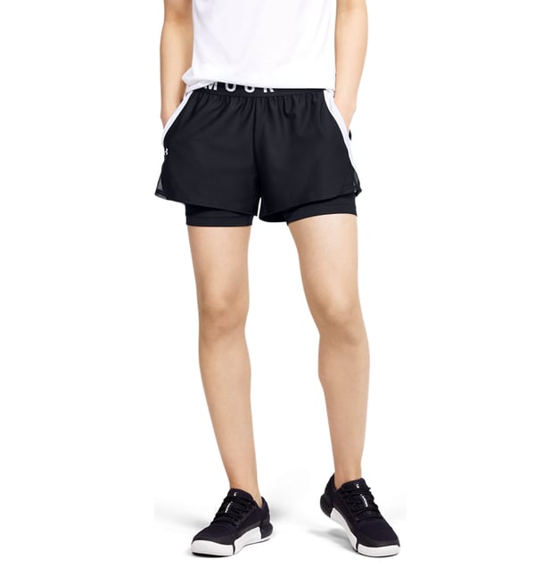 Under Armour Play Up 2-in-1 Platt fram Honkoppling Svart