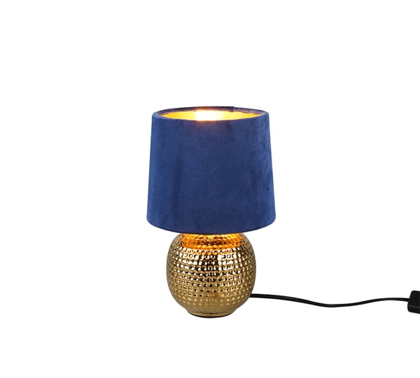 TRIO Sophia bordlampe E14 Blå, Guld TRIO Sophia bordlampe E14 Blå, Guld
