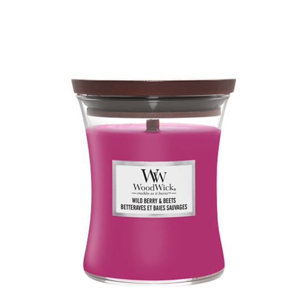 WoodWick Wild Berry & Beets stearinljus Cylinder Mint, Ekträ, Orange, Iris, Patchouli, Hallon, Jordgubbs 1 styck WoodWick Wild Berry & Beets stearinljus Cylinder Mint, Ekträ, Orange, Iris, Patchouli, Hallon, Jordgubbs 1 styck