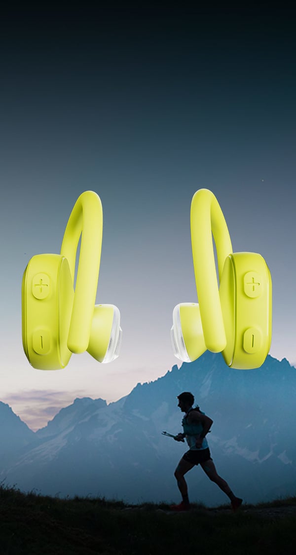 Skullcandy Push Ultra Headset Trådløs I ørerne Sport Bluetooth Gul