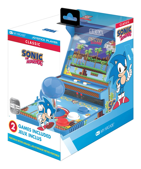 Miniatyrbild 6 av 19: My Arcade Joystick Player Sonic The Hedgehog bärbara spelkonsoller 8,89 cm (3.5") Multifärg