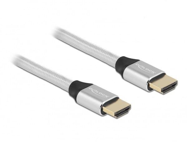 DeLOCK 85368 HDMI-kabel 3 m HDMI Typ A (standard) Silver DeLOCK 85368 HDMI-kabel 3 m HDMI Typ A (standard) Silver