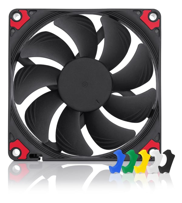 Miniatyrbillede 1 af 6: Noctua NF-A9X14 HS-PWM CH.BK.S Computerkølesystem Computerkabinet Ventilator 9,2 cm Sort