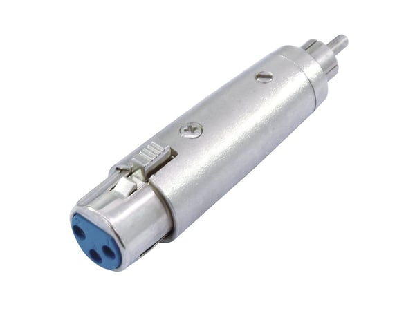 Miniatyrbillede 1 af 2: Omnitronic 30226560 kabel kønsskifter RCA 3-pin XLR Sølv