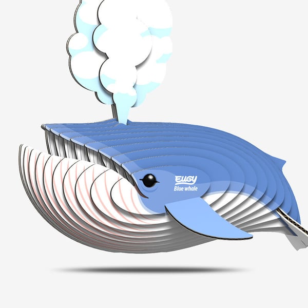 Miniatyrbild 1 av 5: Eugy Blue Whale 3D-pussel 25 styck Djur