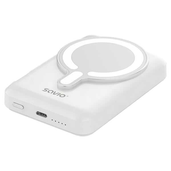 Pikkukuva 2 / 8: Savio BA-13 akku- ja paristolaturi 10000 mAh Langaton lataaminen Valkoinen