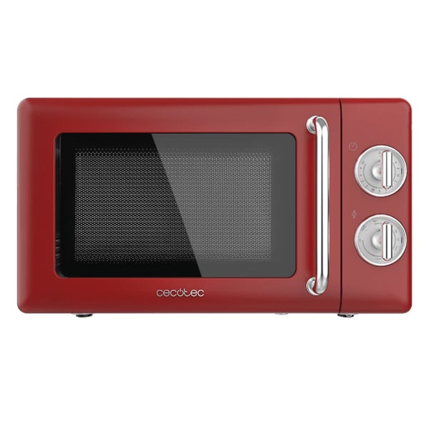 Cecotec 01710 mikrovågsugn Röd, Rostfritt stål Grillmikrovågsugn Bänkdiskmaskin 20 l 700 W
