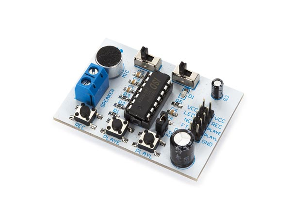 Whadda WPM449 udviklingsboard - tilbehør Modulet Stemmeoptagelse Sort, Blå, Hvid