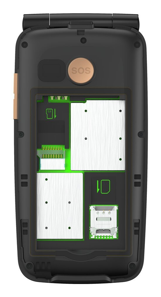 Gigaset GL795 7,11 cm (2.8") 142 g Svart Seniortelefon