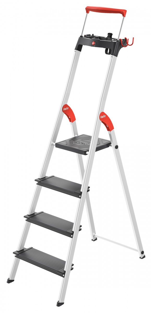 Hailo 8050-407 stige Foldestige Aluminium, Sort