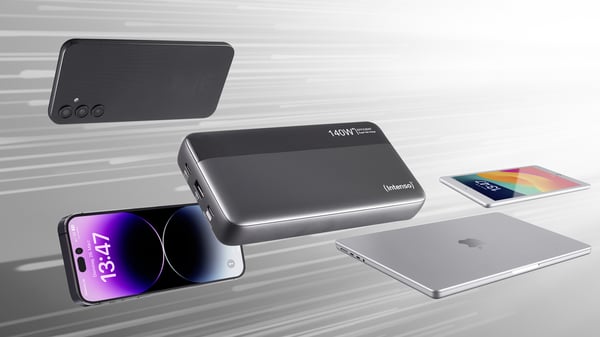 Pikkukuva 7 / 8: Intenso 7350060 akku- ja paristolaturi Litiumioni (Li-Ion) 25000 mAh Musta, Harmaa