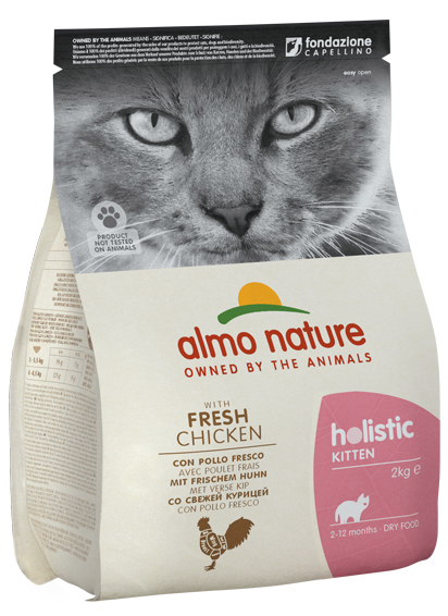Almo Nature 8001154121698 torrfoder till katt 2 kg Kattunge Kyckling