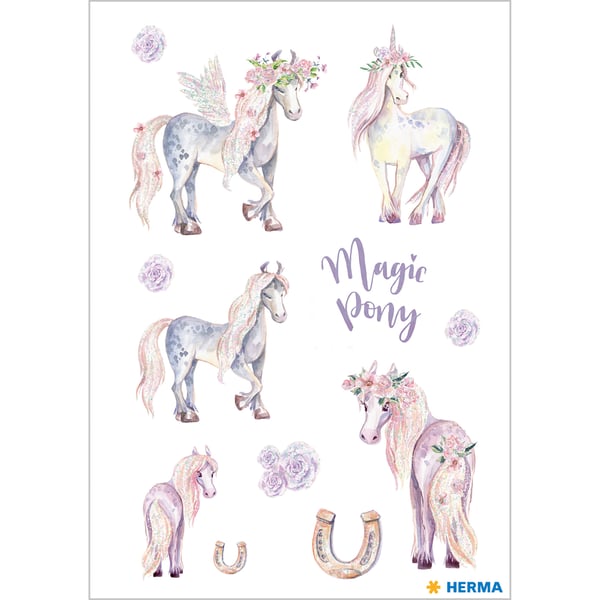 HERMA Magic Pony lasten tarra