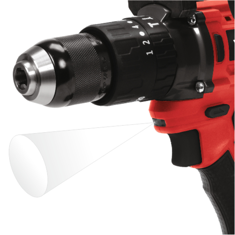 Yato YT-82791 bor 2100 rpm Nøglefri 1,4 kg Sort, Rød
