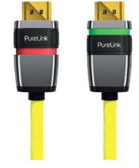 PureLink 3m, 2xHDMI HDMI-kabel HDMI Type A (Standard) Gul