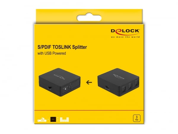 DeLOCK 63397 ljudbrytare Svart
