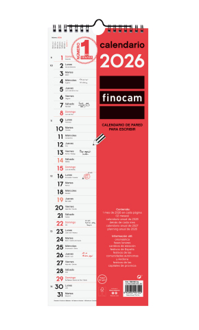 Pikkukuva 1 / 3: Finocam 780180026 kalenteri Seinä