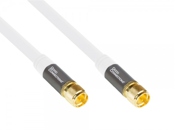 Miniatyrbillede 1 af 3: Alcasa GC-M2087 koaxial kabel RG-6 10 m F Hvid