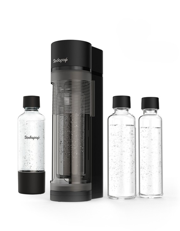 mySodapop 10031188 karbonere Polyethylenterephthalatfolie (PET) Sort, Transparent