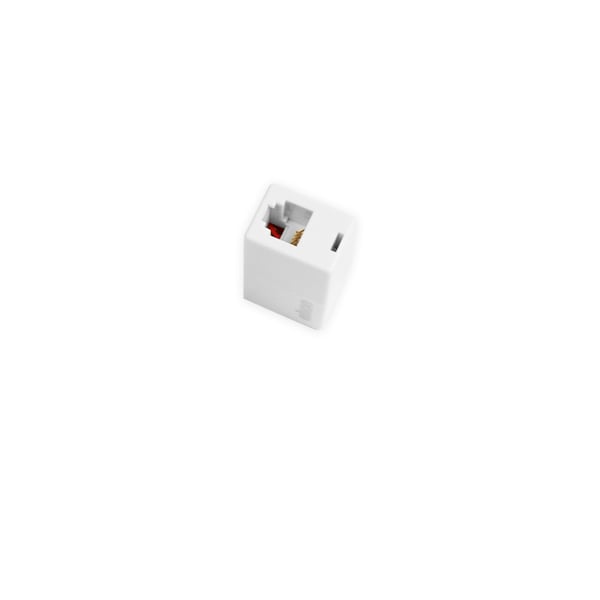 Ekon ECTELFIX2RJ11F6P4C kabel kønsskifter RJ11 Hvid