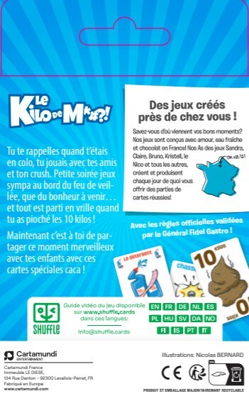 Pikkukuva 2 / 3: Ducale 10006526-0001 lautapeli Jeu Du Kilo De Merde 15 min Korttipeli