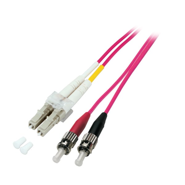 EFB Elektronik LC-ST 50/125µ InfiniBand och fiberoptisk kabel 1 m Rosa