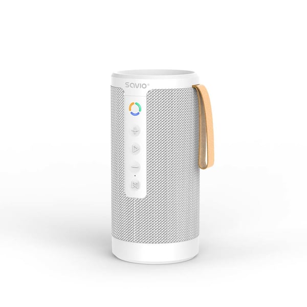 Savio BS-032 portable bluetooth wireless speaker 10W white 1-vägs Vit Kabel & Trådlös