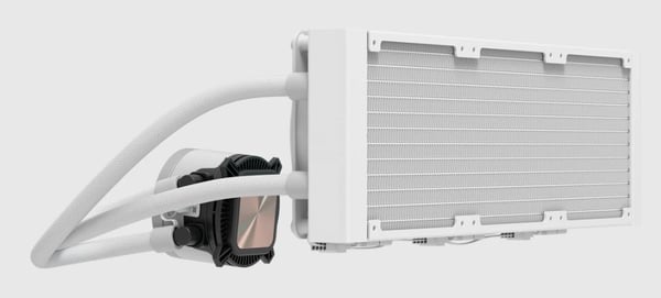 Miniatyrbillede 5 af 7: Fractal Design Radius 360 RGB White Processor Alt-i-en væskekøler 12 cm Hvid 1 stk
