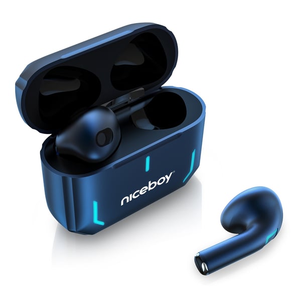 Niceboy HIVE SpacePods Headset Trådlös I öra Samtal/musik/sport/vardag Bluetooth Blå