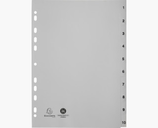 Exacompta 1710E opdeler Polypropylen (PP) Hvid