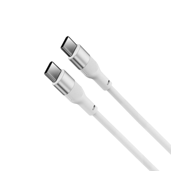 Pikkukuva 1 / 2: Ksix BCL060WAS01 USB-kaapeli USB 2.0 1 m USB C 0,48 Gbit/s 60 W Valkoinen