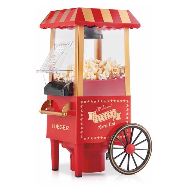 Haeger PM-120.001A popcornmaskine Rød 4 min. 1200 W Haeger PM-120.001A popcornmaskine Rød 4 min. 1200 W