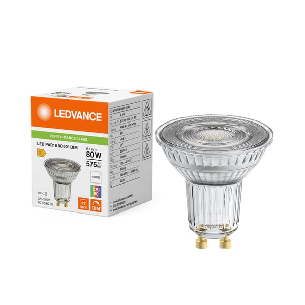 Miniatyrbillede 3 af 3: LEDVANCE 4099854456374 LED-lampe Kold hvid 4000 K 6,1 W GU10 E