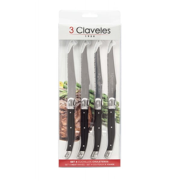 3 Claveles 01481 4 stk Rustfrit stål Steak kniv