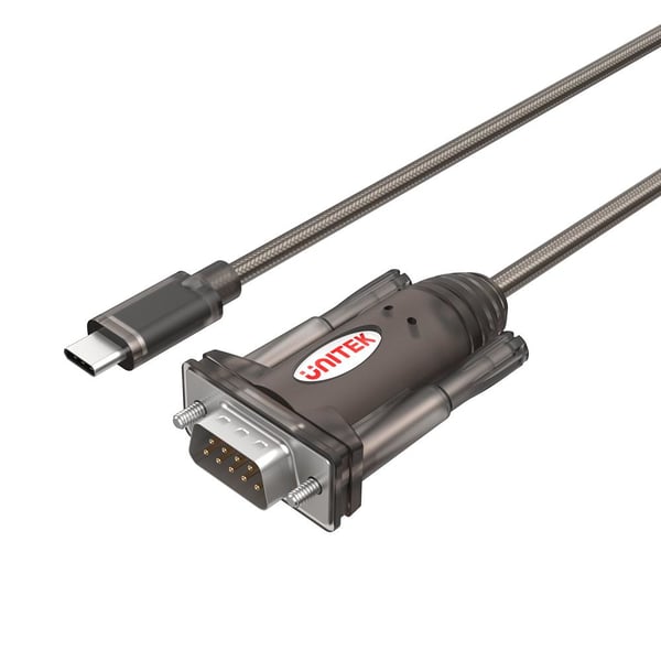 Miniatyrbild 1 av 4: UNITEK Y-1105K seriella kablar Svart 1,5 m USB Type-C RS-232