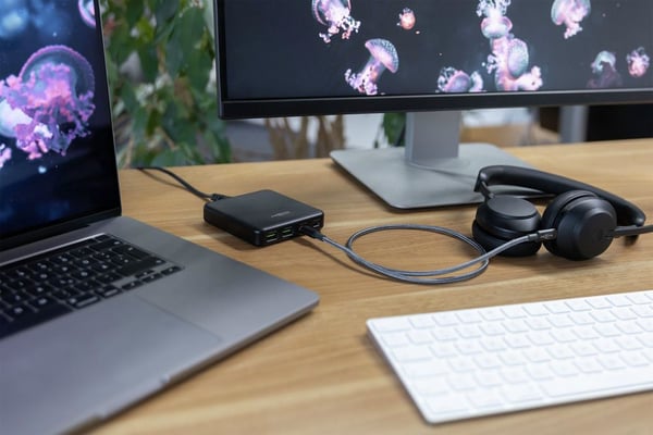 Ansmann 1700-0177 USB-kabel USB 2.0 0,6 m USB C 0,48 Gbit/sek. 140 W Anthracit