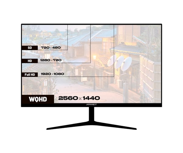 Miniatyrbillede 3 af 8: JAPANNEXT JN-IPS27WQHDR-C65W computerskærm 68,6 cm (27") 2560 x 1440 pixel Wide Quad HD LCD Sort