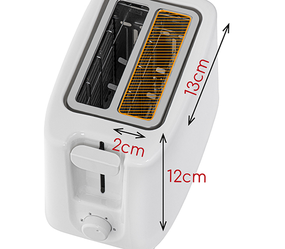 Adler AD 3223 brödrostar 6 2 skivor 750 W Vit