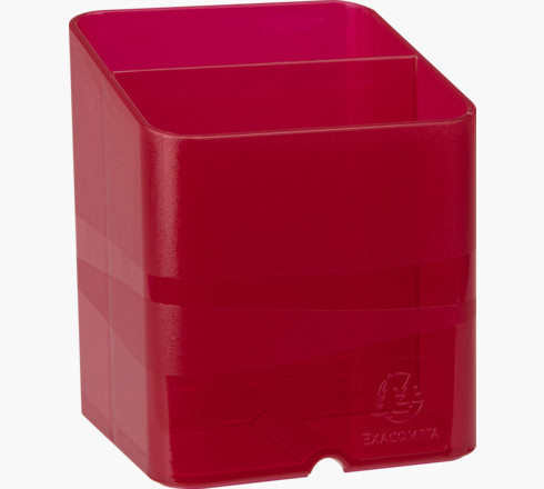 Exacompta 67754D pen- og blyantholder Plast Kirsebær (frugt), Gennemsigtig