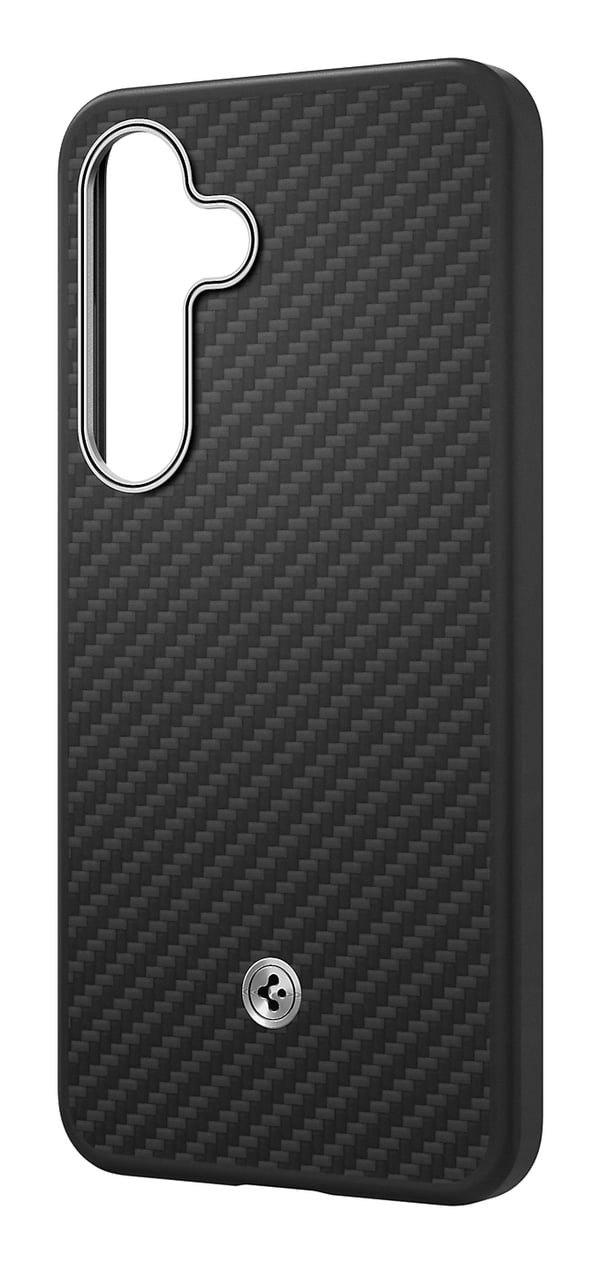 Spigen Enzo Aramid mobiltelefon etui 17 cm (6.7") Cover Sort, Sølv