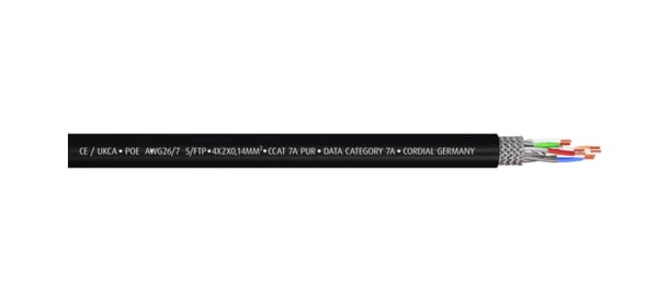Cordial 15579 netværkskabel Sort 3 m Cat7a S/FTP (S-STP)