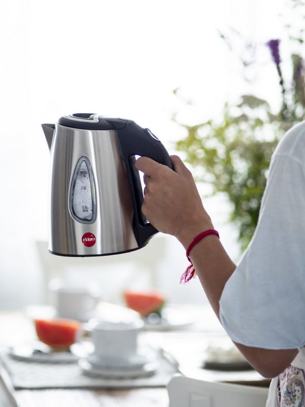 ELDOM CS10 HUMIE vattenkokare 1 l 1500 W Svart, Rostfritt stål