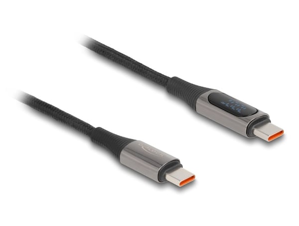 DeLOCK 86809 USB-kaapeli USB 2.0 2 m USB B USB C 0,48 Gbit/s 100 W Musta