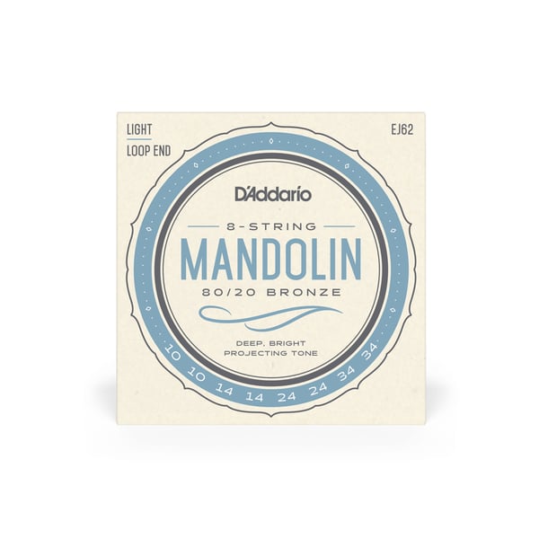 Miniatyrbild 4 av 4: D'Addario EJ62 musikinstrumentsträng 8 styck Mandolin